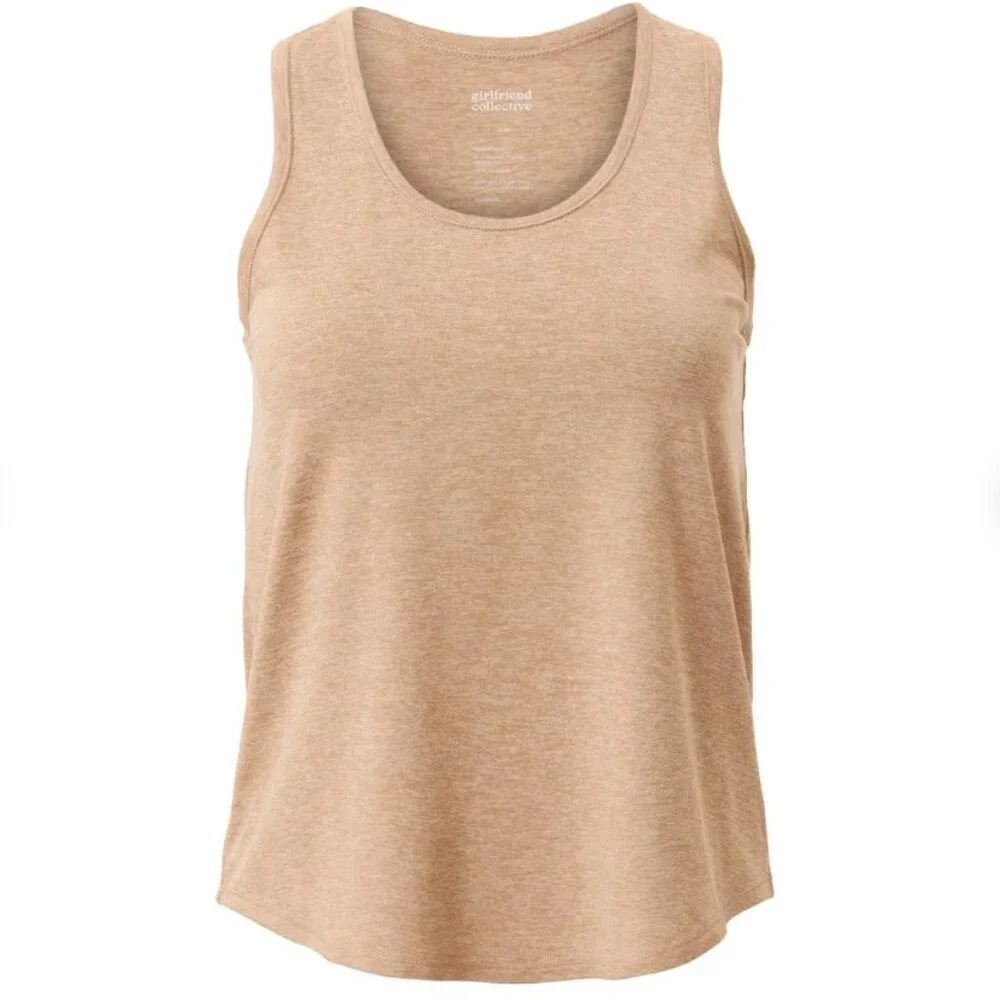 Girlfriend Collective Tan ReSet Relaxed Tank - Picture 1 of 4